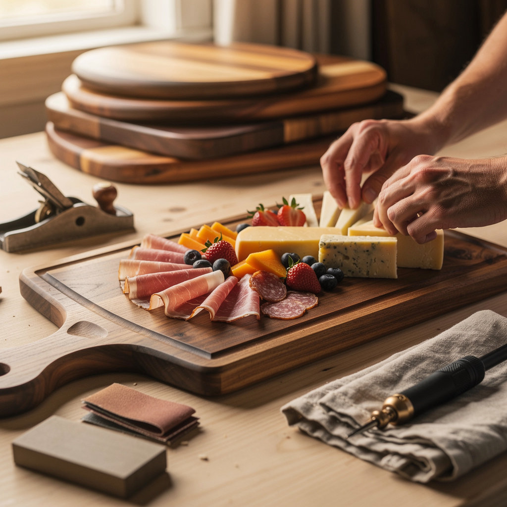 Christy Woodworks handcrafted charcuterie boards - artisan quality and locally sourced materials