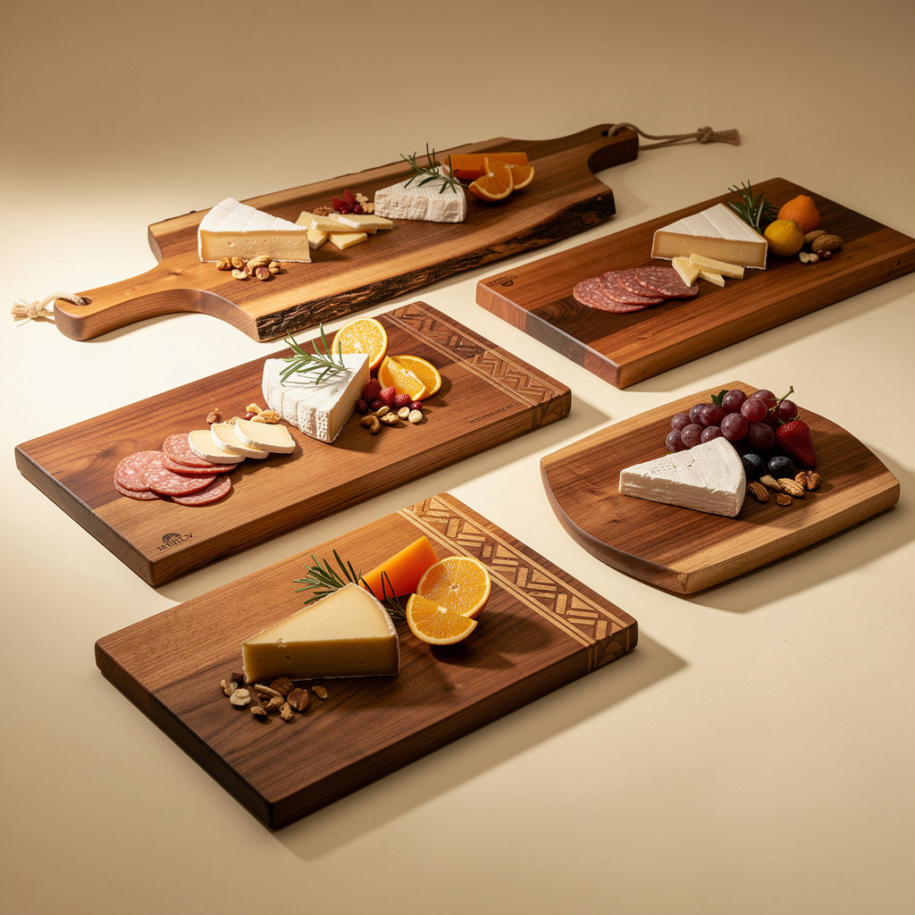 Christy Woodworks handcrafted charcuterie and cutting boards portfolio showcase